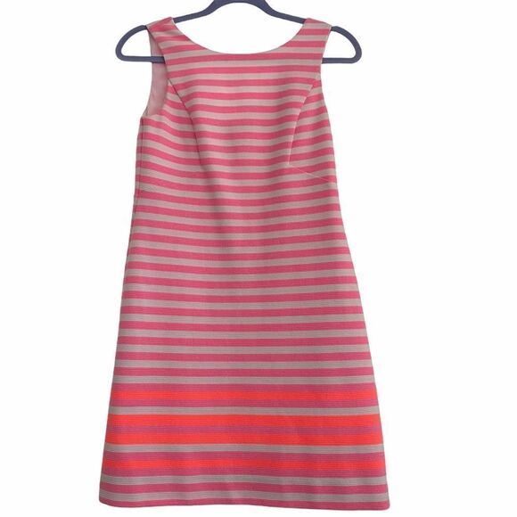 Lilly Pulitzer Eden Pink White Orange Stripe Dress - Picture 1 of 7